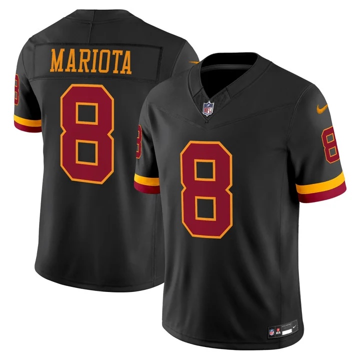 MEN'S WASHINGTON COMMANDERS THROWBACK VAPOR LIMITED JERSEY BLACK#8 MARCUS MARIOTA