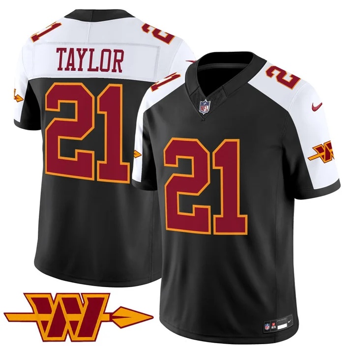 MEN'S WASHINGTON COMMANDERS THROWBACK VAPOR LIMITED JERSEY BLACK ALTERNATE#21 SEAN TAYLOR