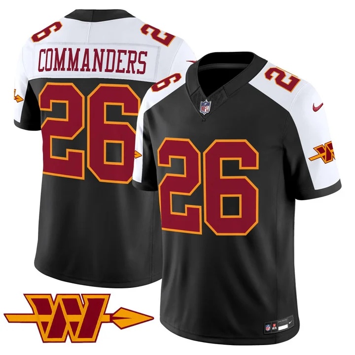 MEN'S WASHINGTON COMMANDERS THROWBACK VAPOR LIMITED JERSEY BLACK ALTERNATE#26 COMMANDERS