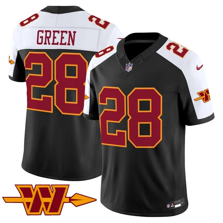 MEN'S WASHINGTON COMMANDERS THROWBACK VAPOR LIMITED JERSEY BLACK ALTERNATE#28 DARRELL GREEN