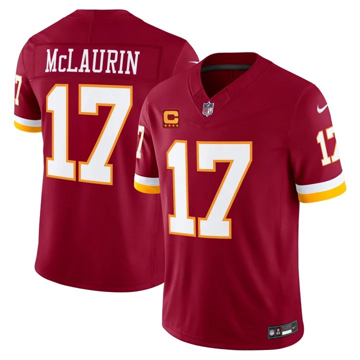 MEN'S WASHINGTON COMMANDERS THROWBACK VAPOR LIMITED JERSEY BURGUNDY#17 TERRY MCLAURIN