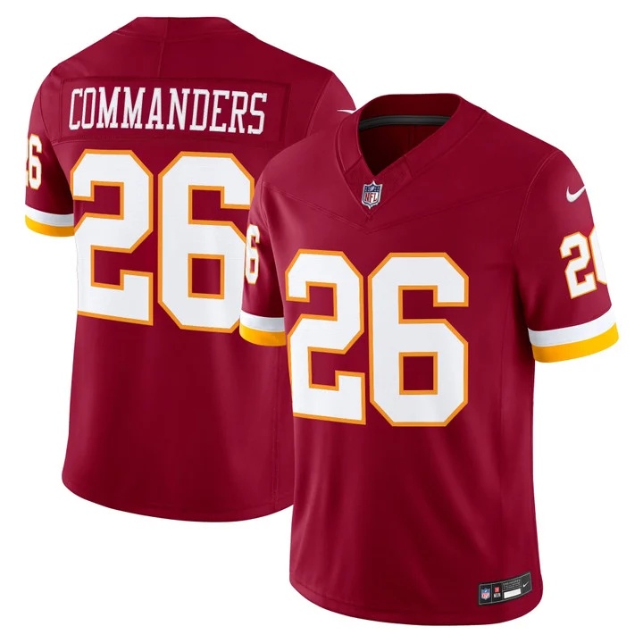 MEN'S WASHINGTON COMMANDERS THROWBACK VAPOR LIMITED JERSEY BURGUNDY#26 COMMANDERS