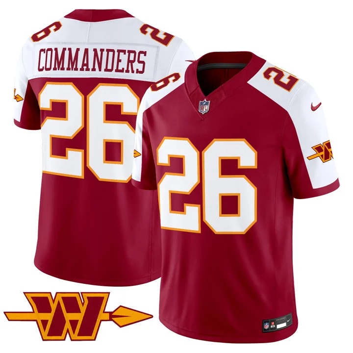 MEN'S WASHINGTON COMMANDERS THROWBACK VAPOR LIMITED JERSEY BURGUNDY ALTERNATE#26 COMMANDERS