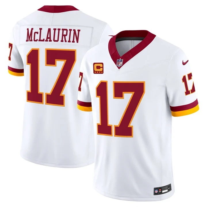 MEN'S WASHINGTON COMMANDERS THROWBACK VAPOR LIMITED JERSEY WHITE#17 TERRY MCLAURIN