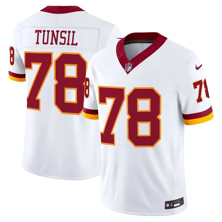 MEN'S WASHINGTON COMMANDERS THROWBACK VAPOR LIMITED JERSEY WHITE#78 LAREMY TUNSIL