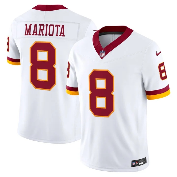 MEN'S WASHINGTON COMMANDERS THROWBACK VAPOR LIMITED JERSEY WHITE#8 MARCUS MARIOTA