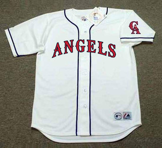 MIKE TROUT California Angels 1990's Home Majestic Throwback Baseball Jersey