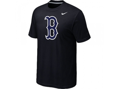 MLB Boston Red Sox Heathered NEW Black Blended T-Shirt