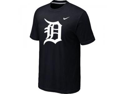 MLB Detroit Tigers Heathered Black NEW Blended T-Shirt