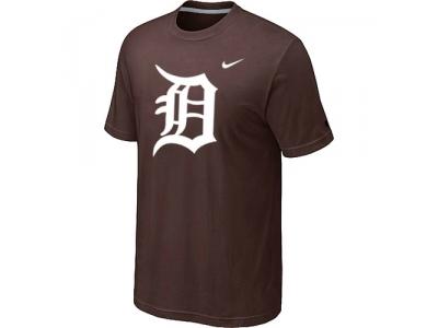 MLB Detroit Tigers Heathered Brown NEW Blended T-Shirt