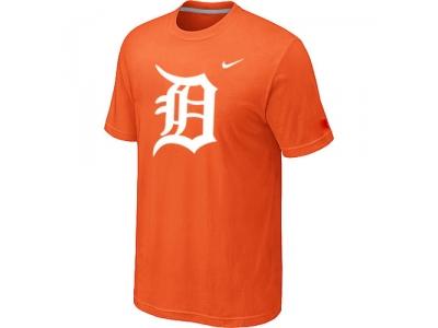 MLB Detroit Tigers Heathered Orange NEW Blended T-Shirt