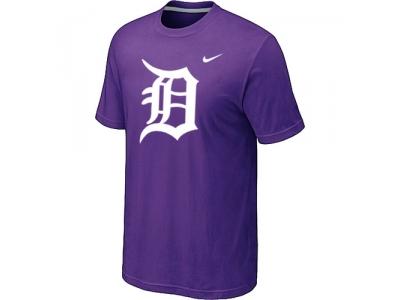 MLB Detroit Tigers Heathered Purple NEW Blended T-Shirt