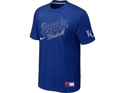 MLB Kansas City Royals Blue NEW Short Sleeve Practice T-Shirt