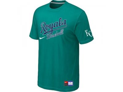 MLB Kansas City Royals Green NEW Short Sleeve Practice T-Shirt