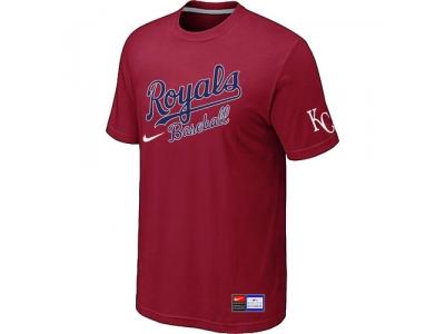 MLB Kansas City Royals Red NEW Short Sleeve Practice T-Shirt