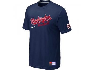 MLB Washington Nationals D.Blue NEW Short Sleeve Practice T-Shirt