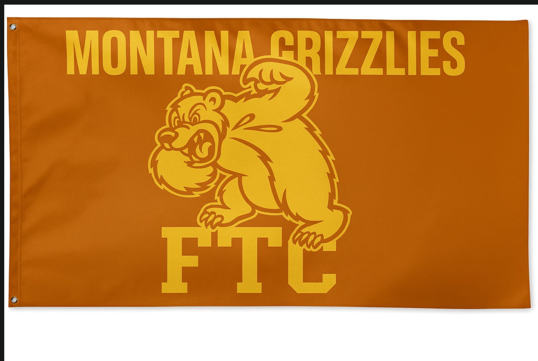 MONTANA GRIZZLIES FTC FLAG