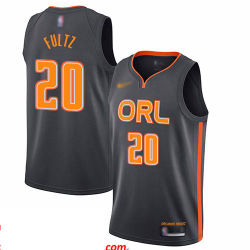 Magic #20 Markelle Fultz Charcoal Basketball Swingman City Edition 2019 20 Jersey