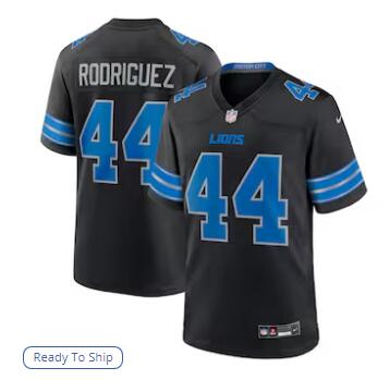 Malcolm Rodriguez Detroit Lions Nike 2nd Alternate Game Jersey - Black