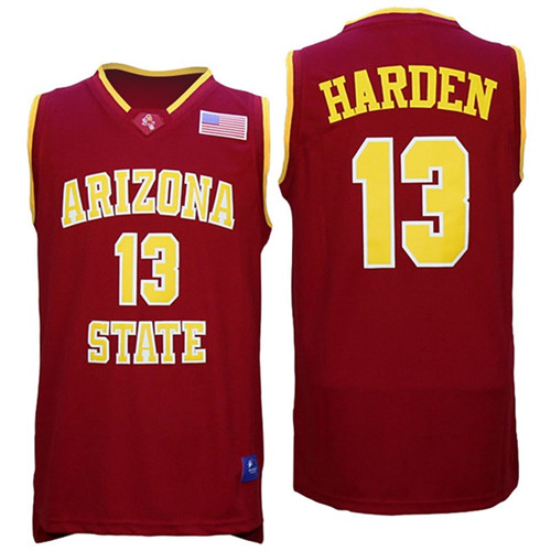 Male Arizona State Sun Devils Red James Harden College Basketball Jersey