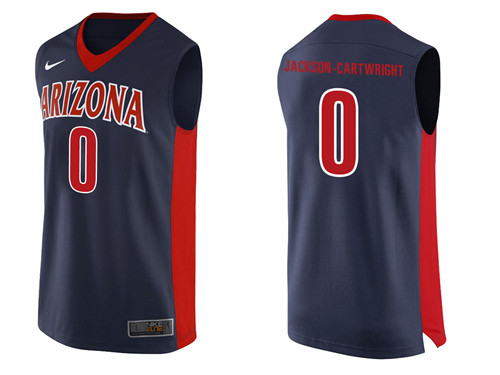 Male Arizona Wildcats Navy Parker Jackson-Cartwright College Basketball Jersey