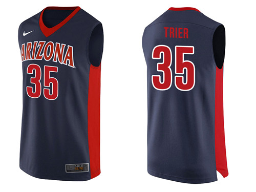 Male Arizona Wildcats Red Allonzo Trier College Basketball Jersey
