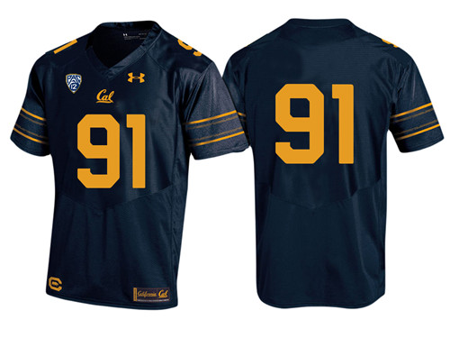 Male California Golden Bears Navy PAC-12 College Football New-Look Home Jersey3