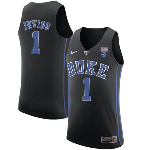 Male Duke Blue Devils Black Kyrie Irving College Basketball Performance Jersey