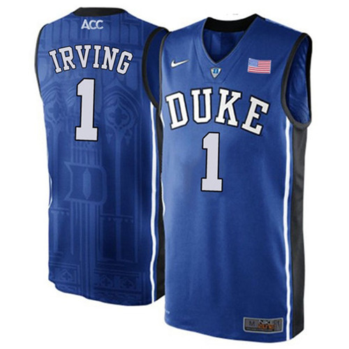 Male Duke Blue Devils Blue Kyrie Irving College Basketball Jersey