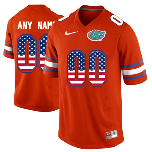 Male Florida Gators Orange Custom College Football Limited Jerseys