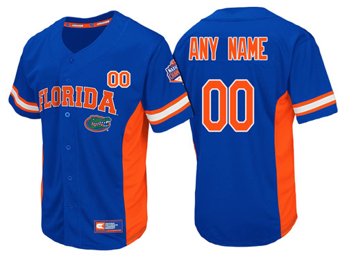 Male Florida Gators Royal Custom Baseball Jersey