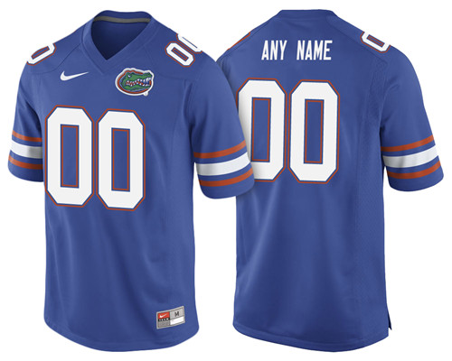 Male Florida Gators Royal Custom College Football Jersey