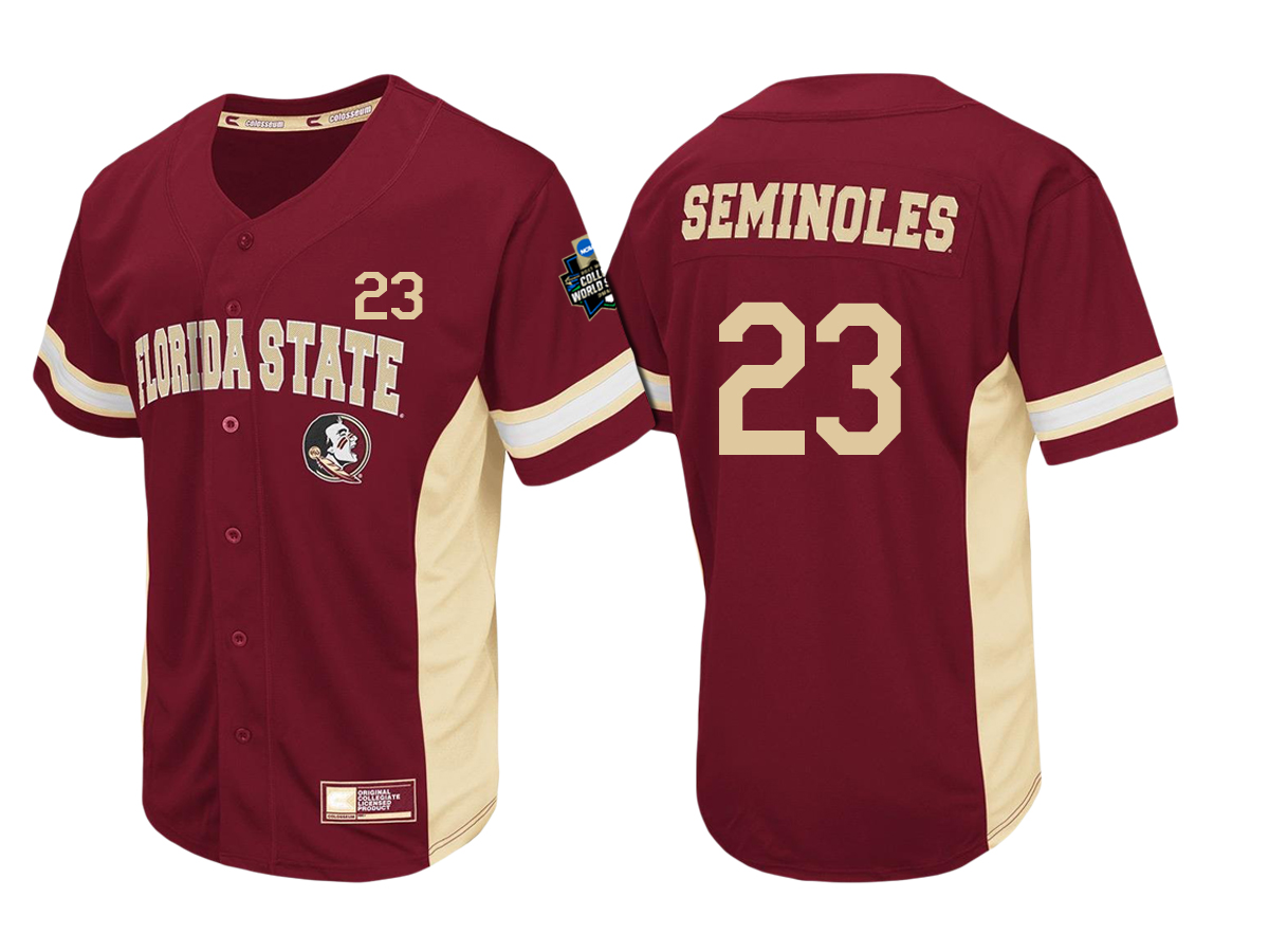 Male Florida State Seminoles Cardinal NCAA 2017 Men's World Series Baseball Jersey