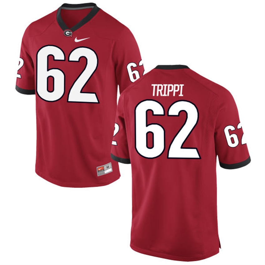 Male Georgia Bulldogs Red Charley Trippi NCAA Alumni Football Game Jersey