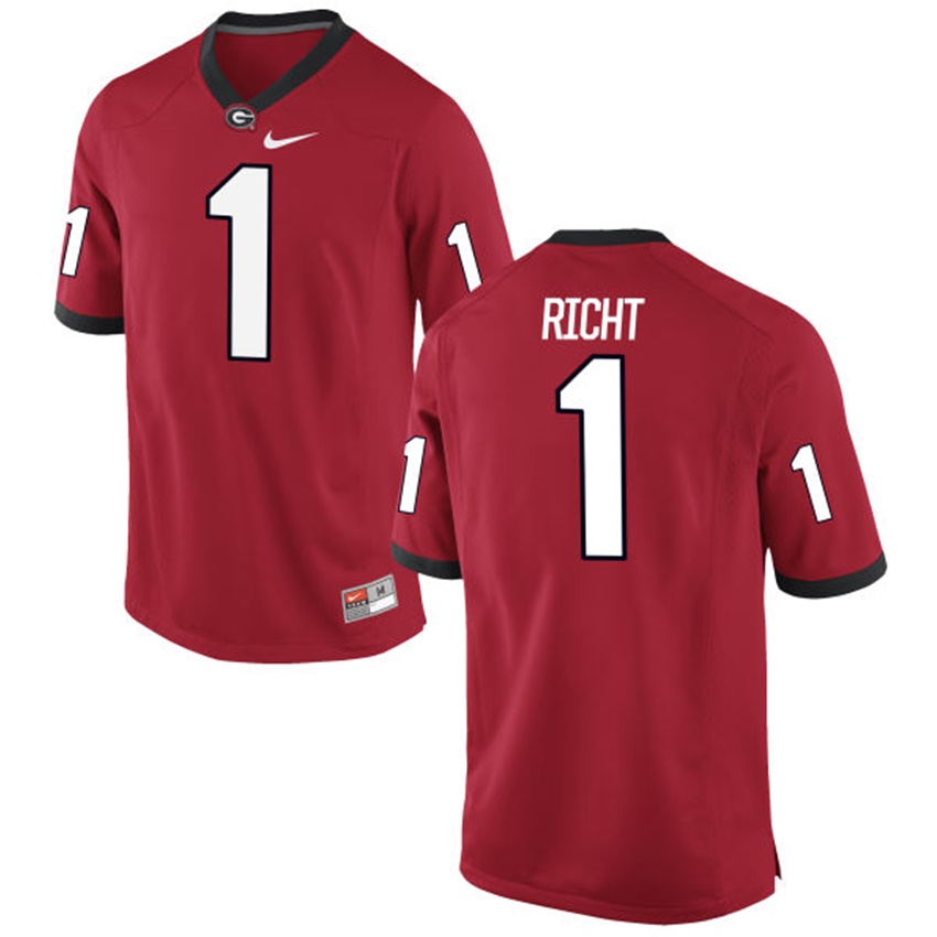 Male Georgia Bulldogs Red Mark Richt NCAA Alumni Football Game Jersey