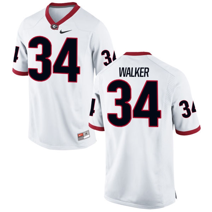 Male Georgia Bulldogs White Herchel Walker NCAA Alumni Football Game Jersey