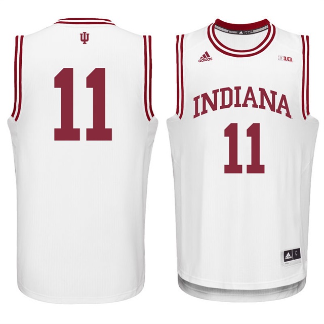 Male Indiana Hoosiers White Isiah Thomas College Basketball Jersey1