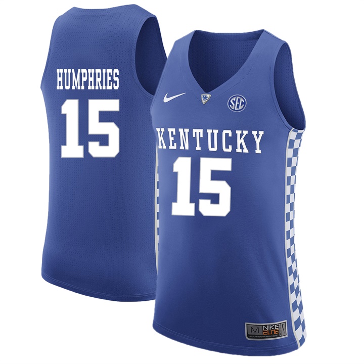 Male Kentucky Wildcats Royal Isaac Humphries NCAA Basketball Jersey
