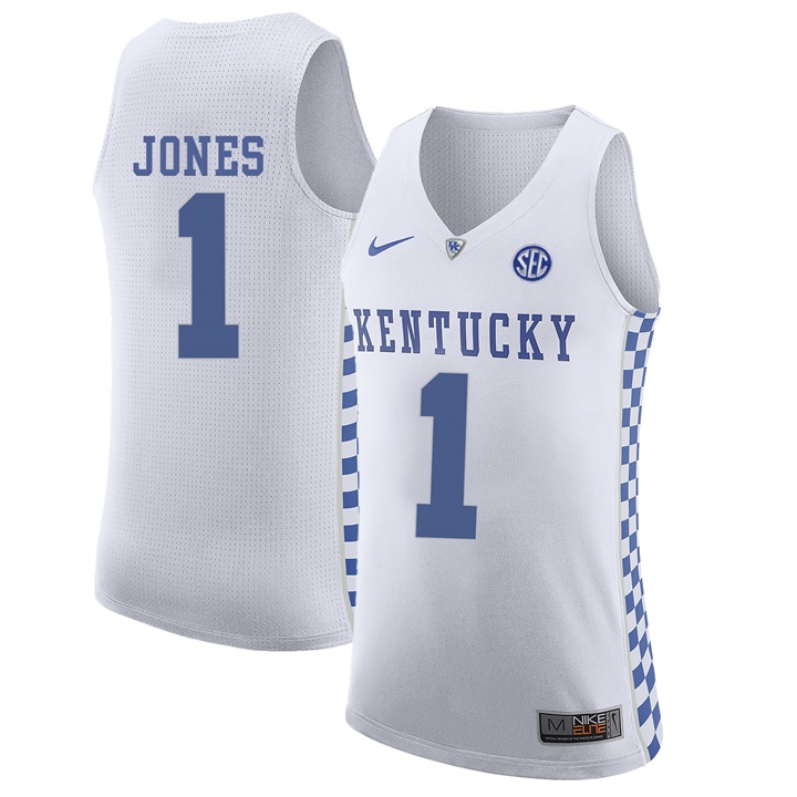 Male Kentucky Wildcats White Sacha Killeya-Jones NCAA Basketball Jersey