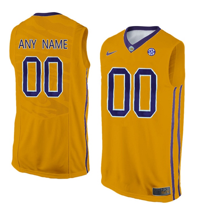 Male LSU Tigers Custom Jersey1