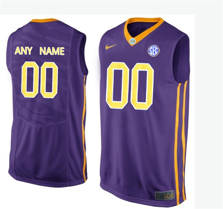 Male LSU Tigers Custom Jersey1