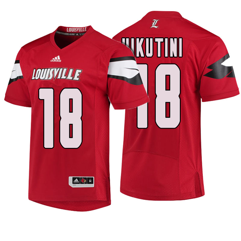 Male Louisville Cardinals Red Cole Hikutini NCAA Football Jersey