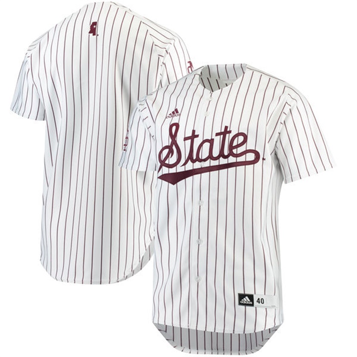 Male Mississippi State Bulldogs Maroon_White NCAA Baseball Jersey