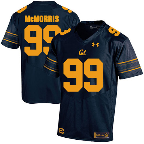 Malik McMorris California Golden Bears Men's Jersey - #99 NCAA Navy Blue Stitched Authentic