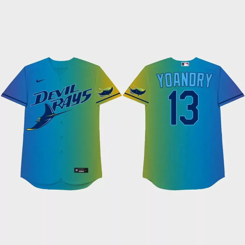 Manuel Margot 2021 Players’ Weekend Yoandry Nickname Jersey – Blue