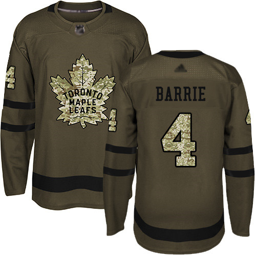 Maple Leafs #4 Tyson Barrie Green Salute to Service Stitched Hockey Jersey