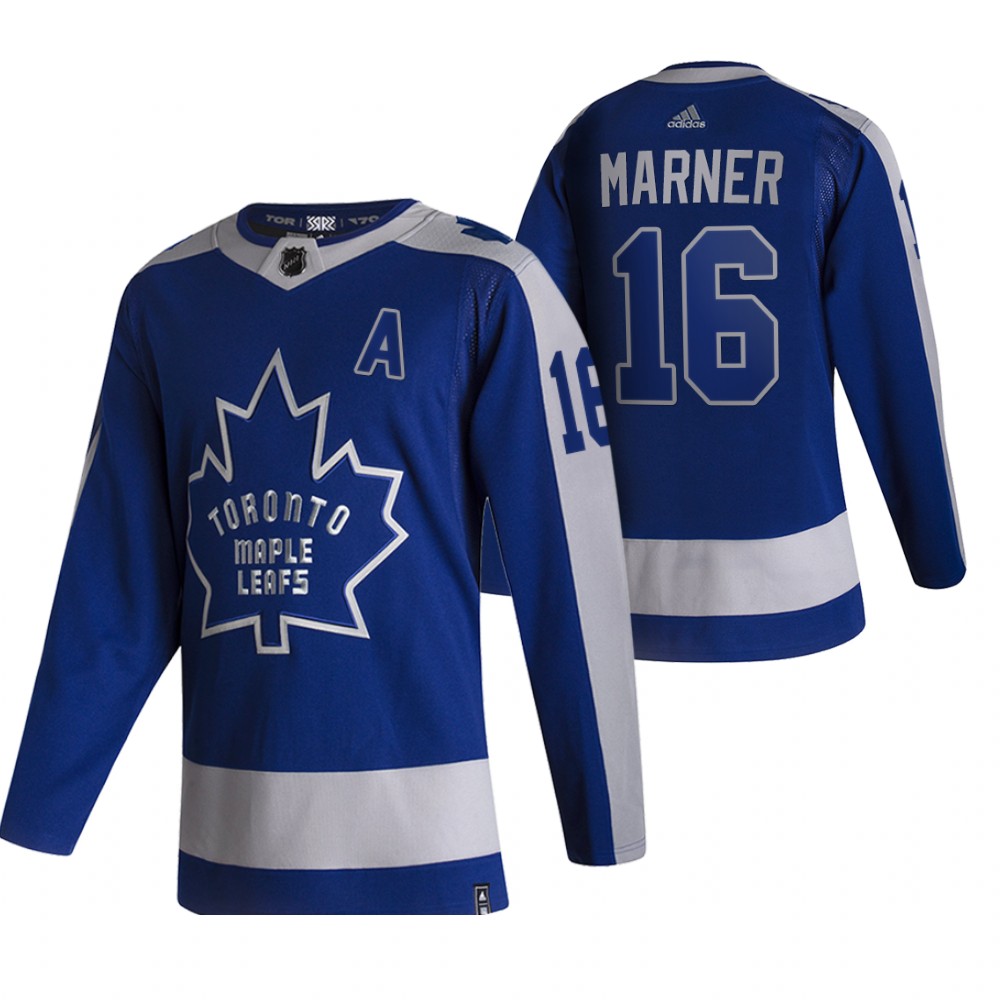 Maple Leafs 2021 Reverse Retro #16 Mitchell Marner Blue Jersey Special Edition Authentic