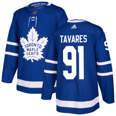 Maple Leafs 91 John Tavares Blue Adidas Jersey