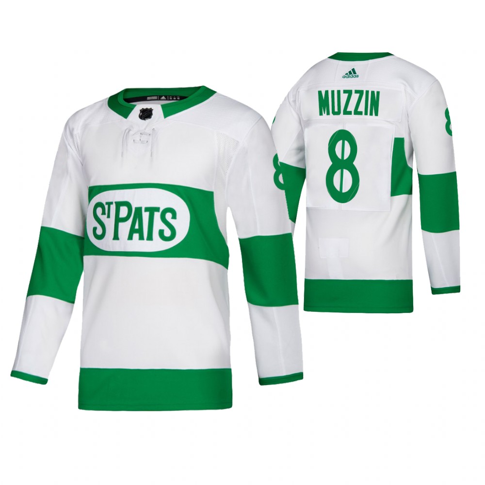 Maple Leafs Jake Muzzin White Adidas Authentic Player Road Jersey
