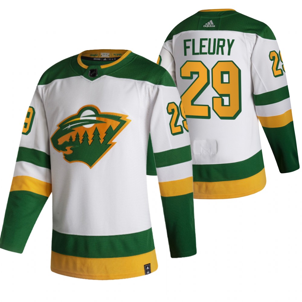 Marc-Andre Fleury Jersey Minnesota Wild Reverse Retro White 2022 Authentic